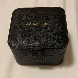 Michael Kors Black and Gold Jewelry Case